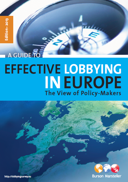 New BM / Chapter 4 study: Lobbying in Europe New BM / Chapter 4 study: Lobbying in Europe